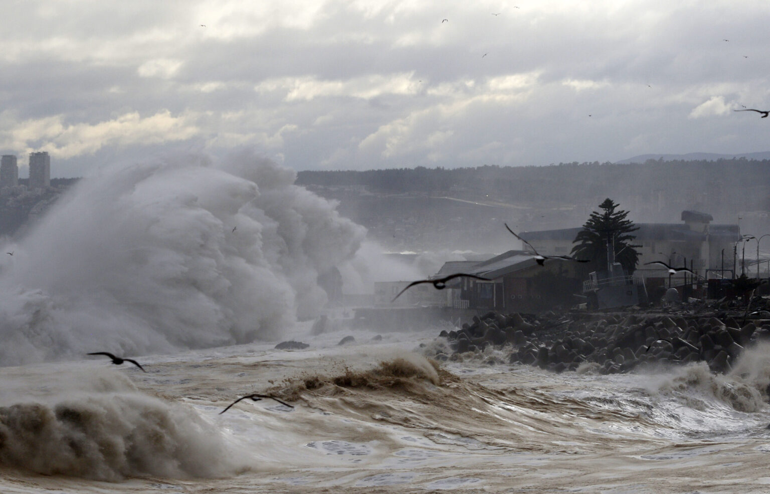 Aviso de marejadas afectará toda la costa de Chile por cinco días Aviso de marejadas afectará toda la costa de Chile por cinco días
