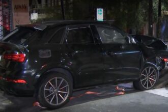 Choque y vuelco entre auto de lujo y furgón por exceso de velocidad