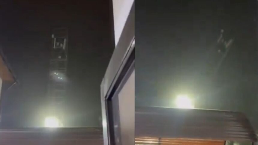 Antena de compañía telefónica colapsa sobre cuartel de Bomberos en Peñalolén