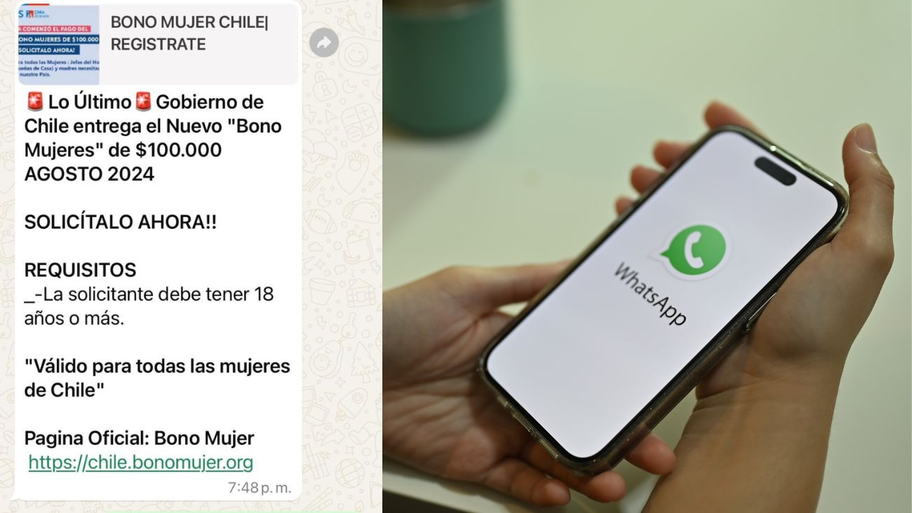 Alertan sobre estafa del Bono Mujer en Chile: Cuidado con los engaños Alertan sobre estafa del Bono Mujer en Chile: Cuidado con los engaños
