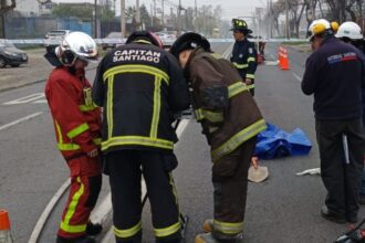 Emergencia química por derrame de ácido nítrico en Pudahuel: evacuación y control