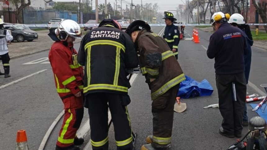 Emergencia química por derrame de ácido nítrico en Pudahuel: evacuación y control