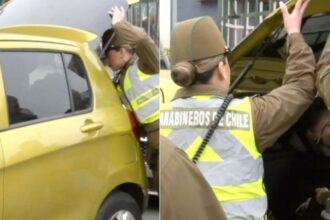 Conductor abandona auto y se esconde en terminal de buses para evitar fiscalización