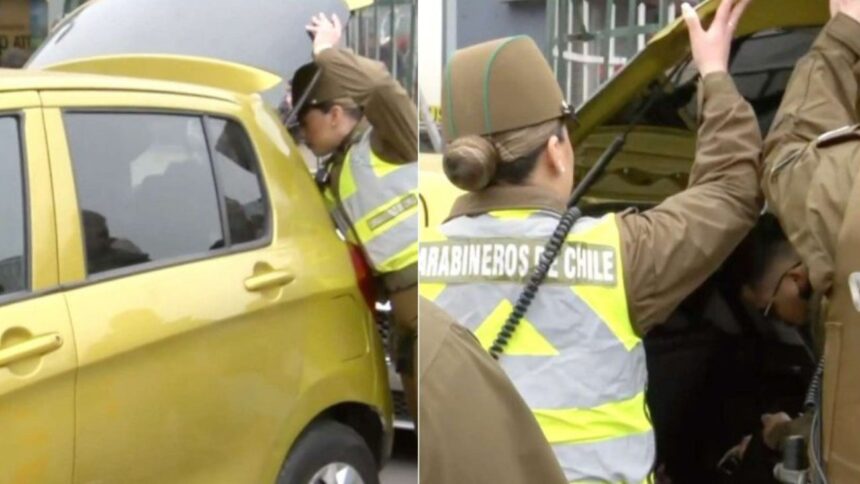 Conductor abandona auto y se esconde en terminal de buses para evitar fiscalización