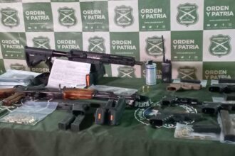 Armas usadas en violento robo a sucursal de Brinks en Rancagua