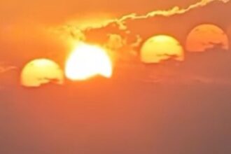 El increíble avistamiento de siete soles en el cielo de China
