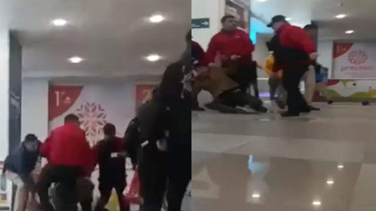 Violento turbazo en supermercado de Quilpué deja varios heridos y detenidos