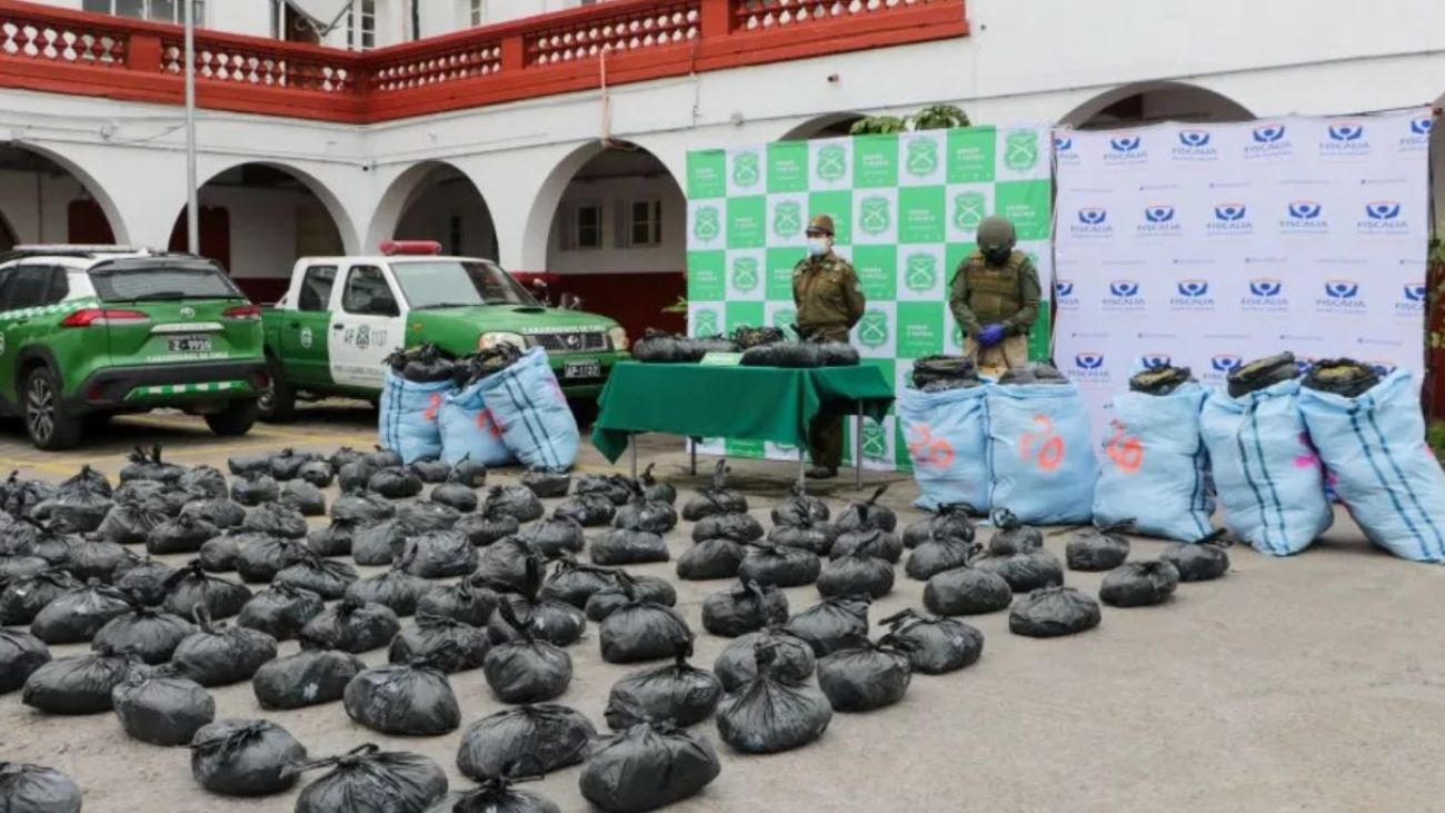Decomisan más de 320 kilos de marihuana procesada en control vehicular en el Choapa
