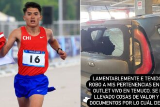 Maratonista chileno, Hugo Catrileo, denuncia el robo de sus pertenencias