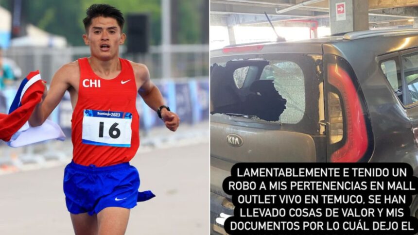 Maratonista chileno, Hugo Catrileo, denuncia el robo de sus pertenencias