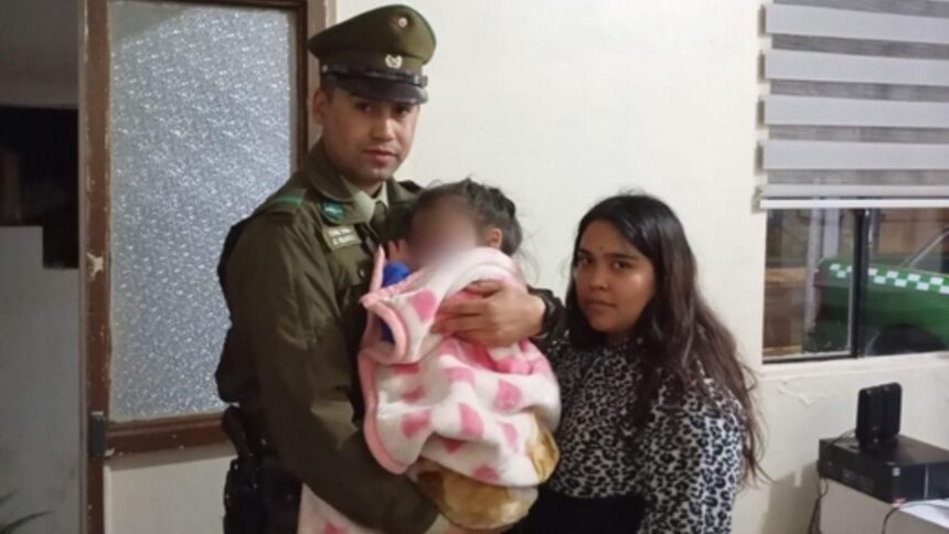 Carabinero salva a niña de 5 años en estado inconsciente
