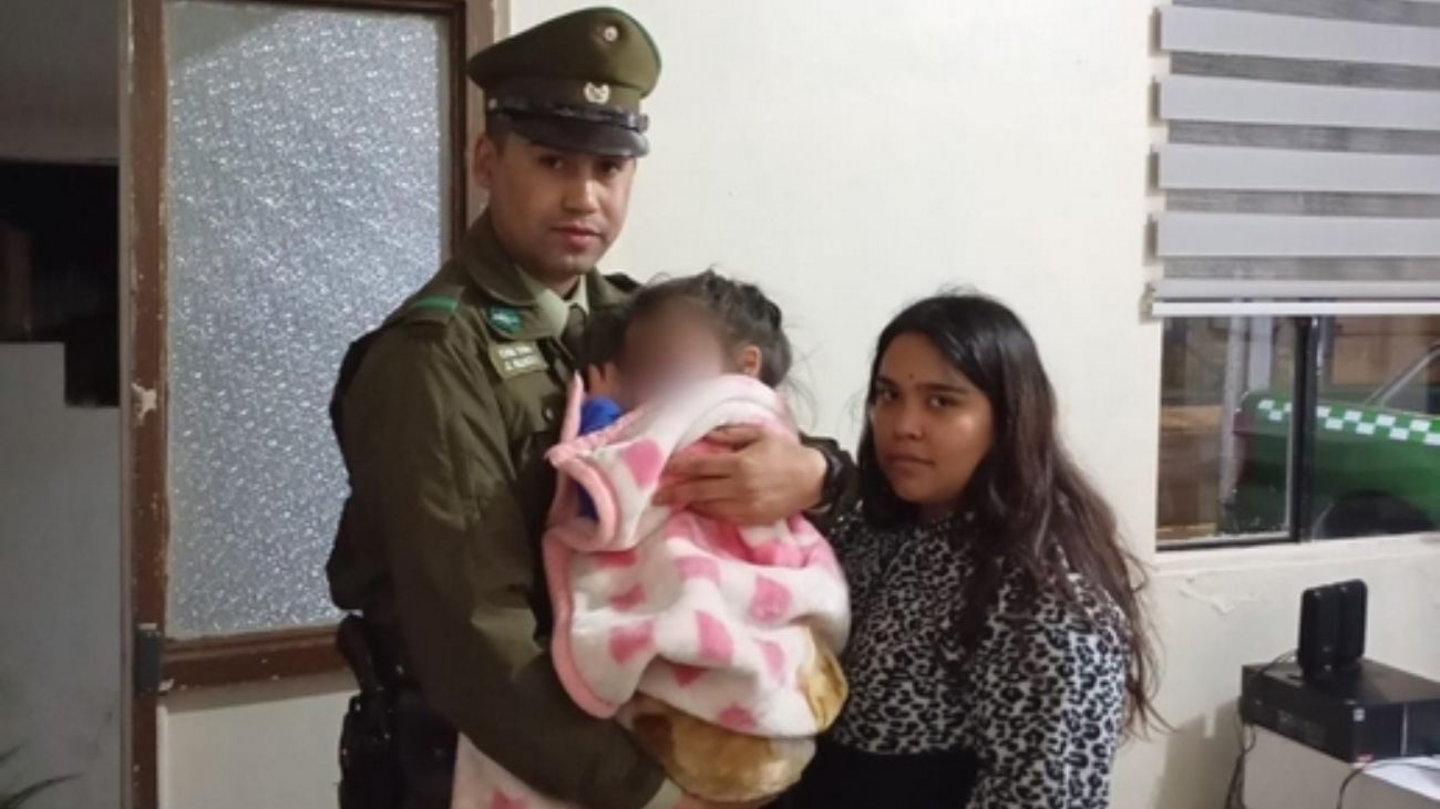 Carabinero salva a niña de 5 años en estado inconsciente