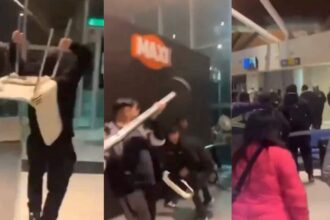 Graves incidentes entre hinchas de Colo Colo y Cobreloa en aeropuerto de Calama