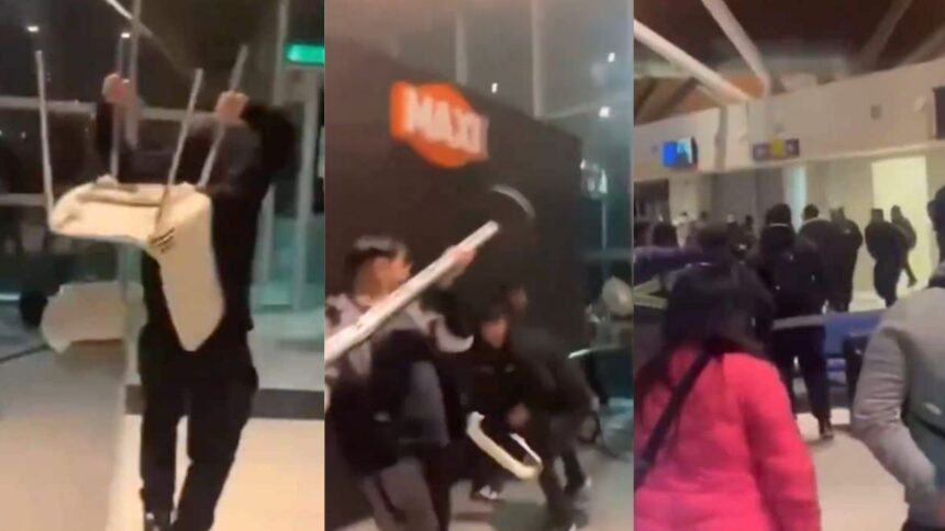 Graves incidentes entre hinchas de Colo Colo y Cobreloa en aeropuerto de Calama