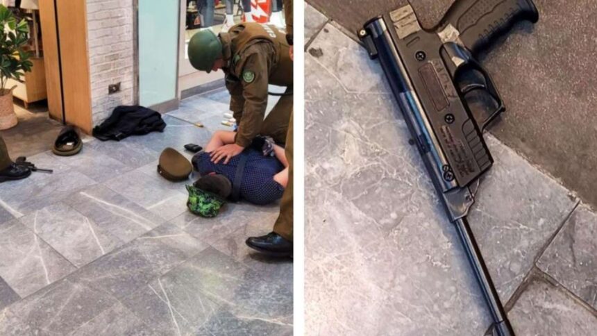 Carabineros detiene a sujeto armado en mall de La Florida