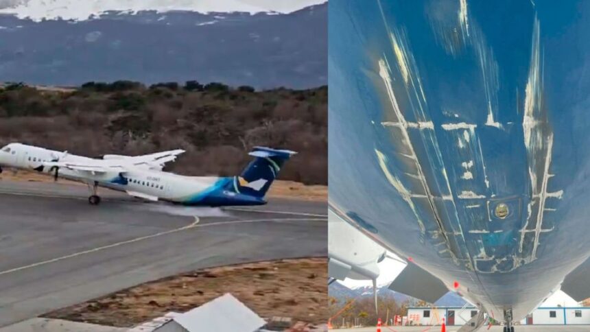 Accidente aéreo en Puerto Williams: Avión comercial sufre 'tailstrike' al aterrizar