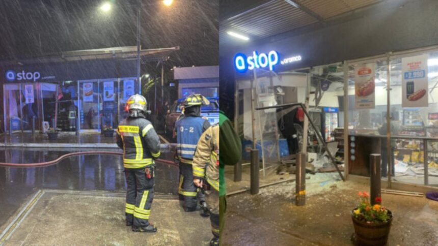 Robo frustrado y explosión en intento de atraco en sucursal bancaria