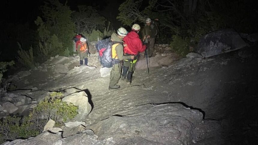 Rescate de excursionista tras caída en Altos de Lircay