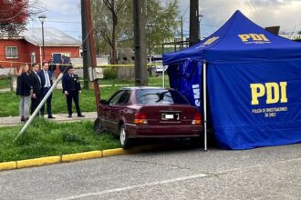 Joven conductor de 19 años muere baleado en Valdivia sin detenidos