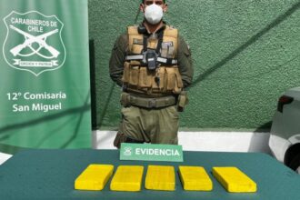 Carabineros detiene a sujetos con más de 5 kilos de droga