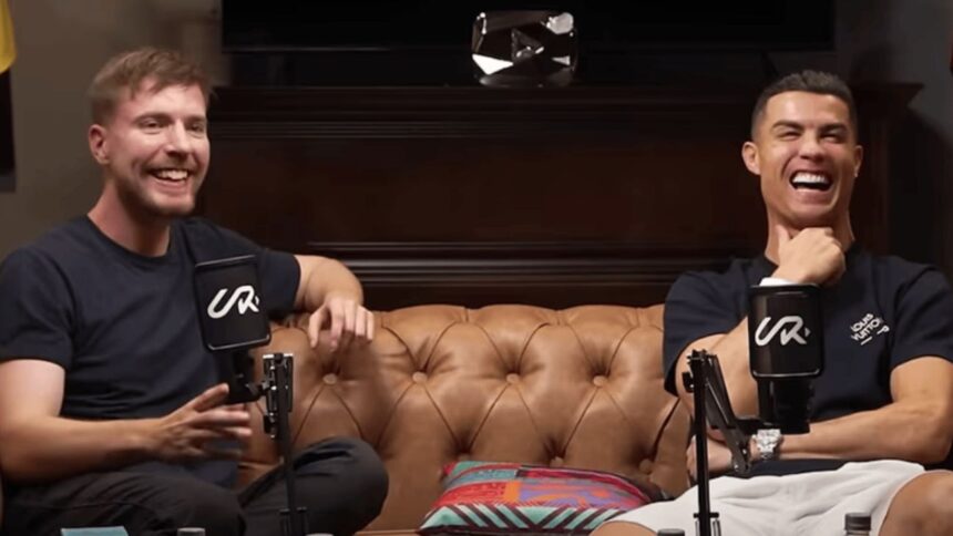 Encuentro inédito: Cristiano Ronaldo entrevista a MrBeast en YouTube