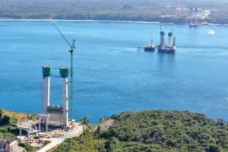 El puente Chacao: avanza al 50% de su construcción en Chile