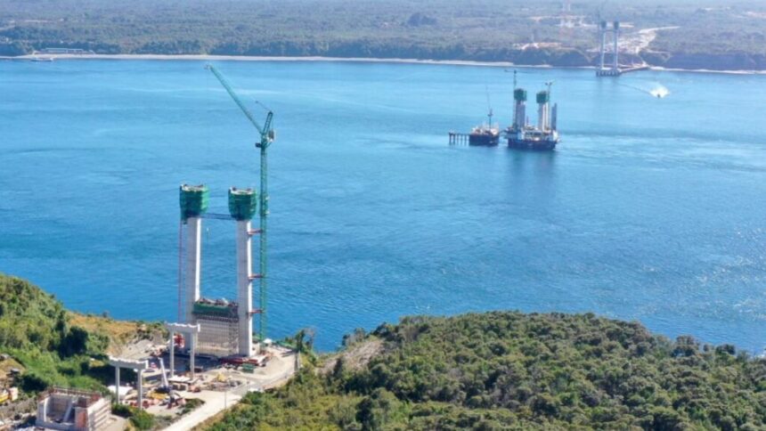 El puente Chacao: avanza al 50% de su construcción en Chile