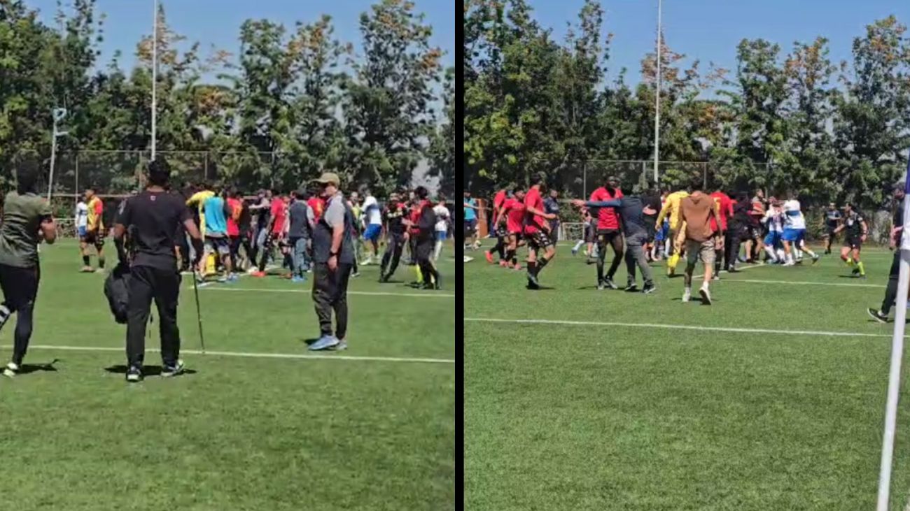 Violenta agresión mancha semifinal de fútbol joven entre Unión Española y Universidad Católica
