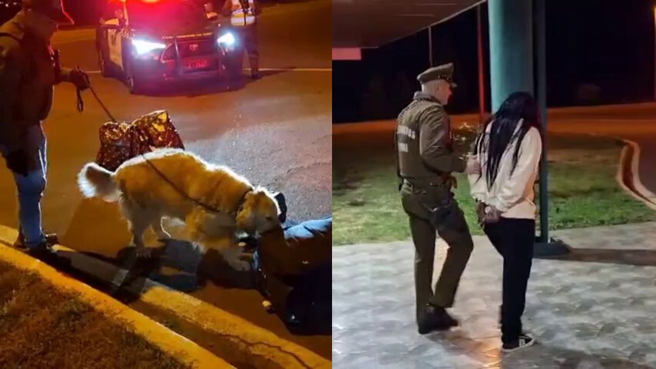 Detienen a mujer con 21 kilos de marihuana en Cabrero Detienen a mujer con 21 kilos de marihuana en Cabrero