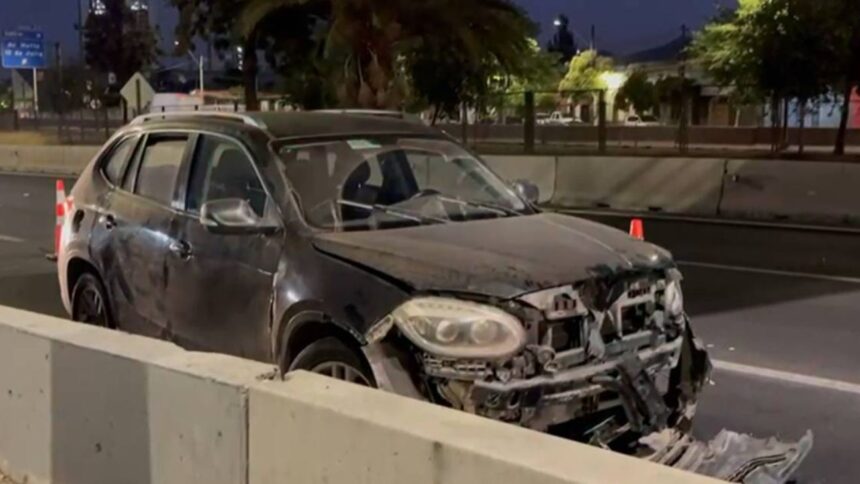 Accidente en Autopista Central de Santiago despierta sospechas de delitos previos