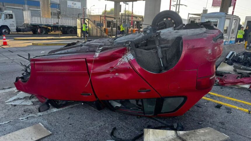 Accidente mortal en la Panamericana deja un joven fallecido y destrozos