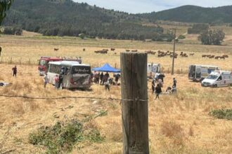 Accidente de bus escolar en Vichuquén: numerosas lesiones y tránsito restringido