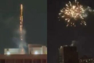 Lanzamiento ilegal de fuegos artificiales en Santiago: videos indignantes emergen