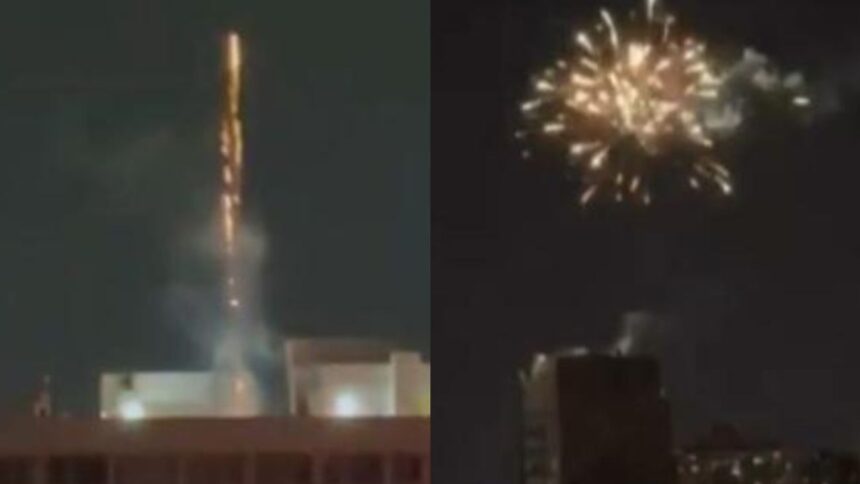 Lanzamiento ilegal de fuegos artificiales en Santiago: videos indignantes emergen