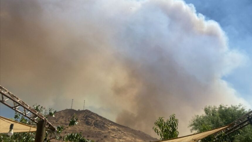 Declaran Alerta Amarilla en Chacabuco por incendio forestal y altas temperaturas