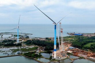 El aerogenerador marino más grande del mundo, con una potencia de 20 MW, sufre rotura en sus palas en China