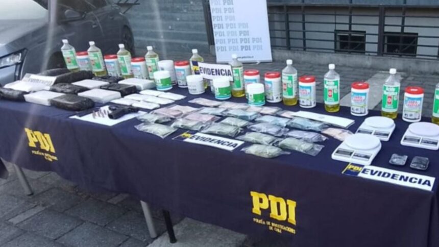 Incautan 228 millones en drogas y detienen a banda en Valdivia, Chile