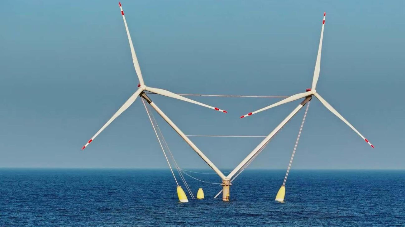 La primera turbina de doble cabezal del mundo ya está operativa con una potencia de más de 16 MW La primera turbina de doble cabezal del mundo ya está operativa con una potencia de más de 16 MW