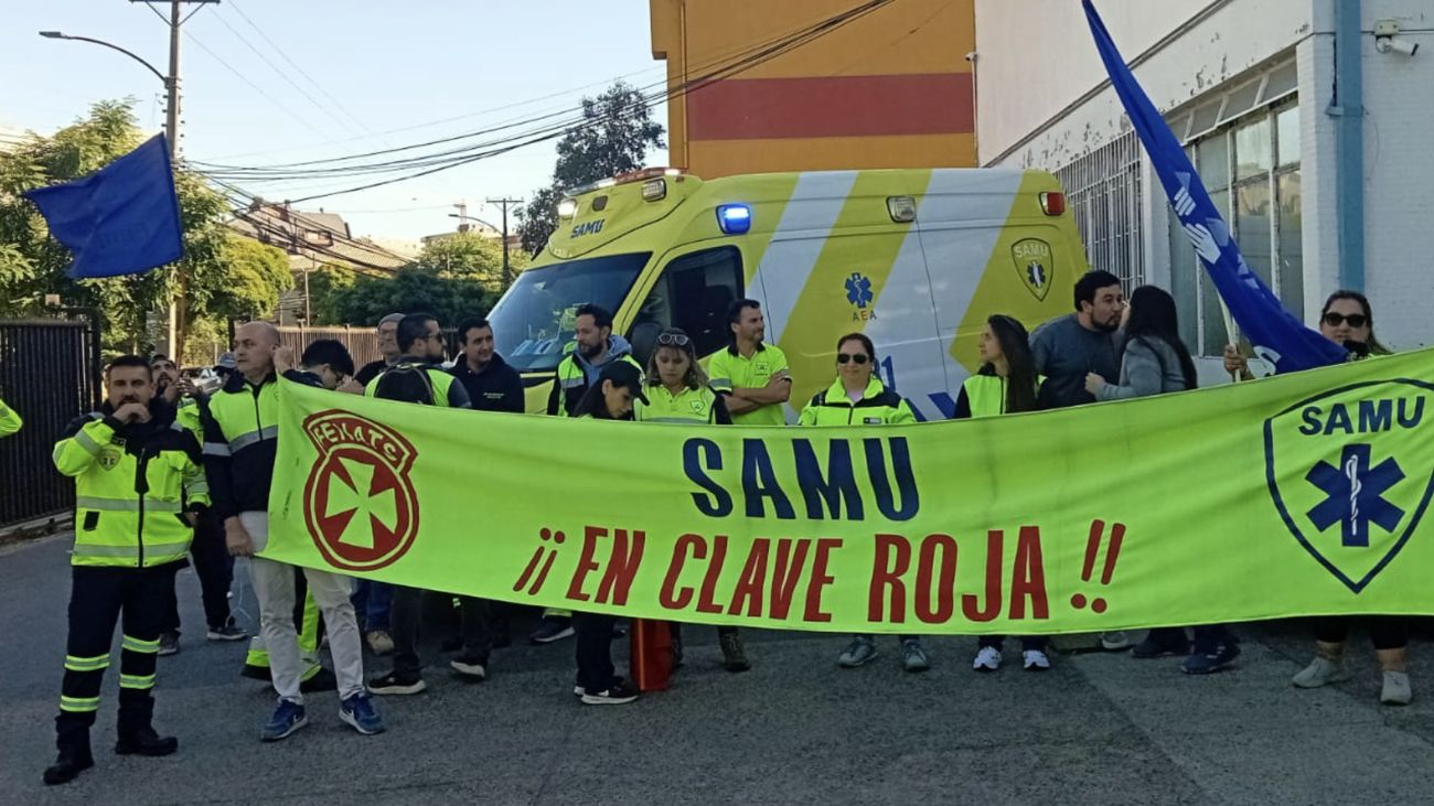 Dirigentes de la salud exigen mejoras ante paralización del personal del SAMU