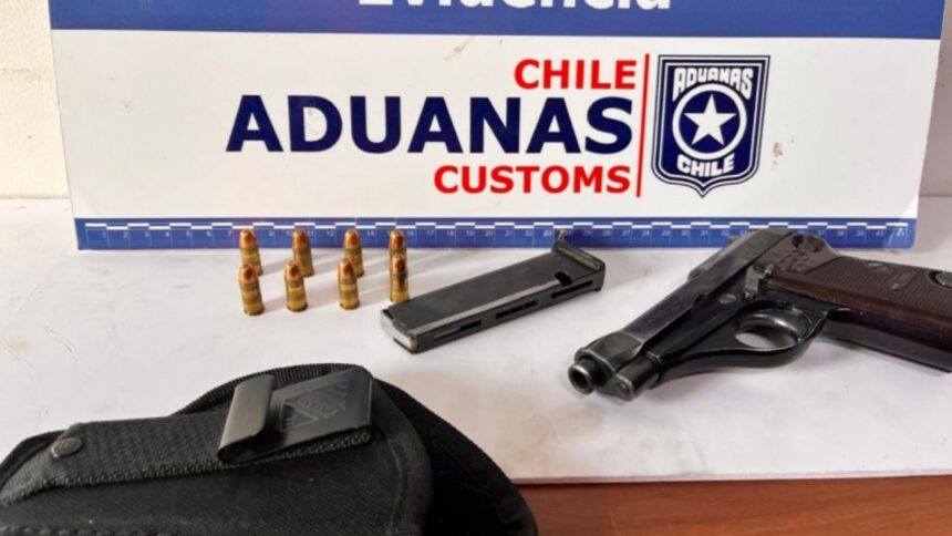 Conductor argentino intenta ingresar pistola y balas a Chile ilegalmente