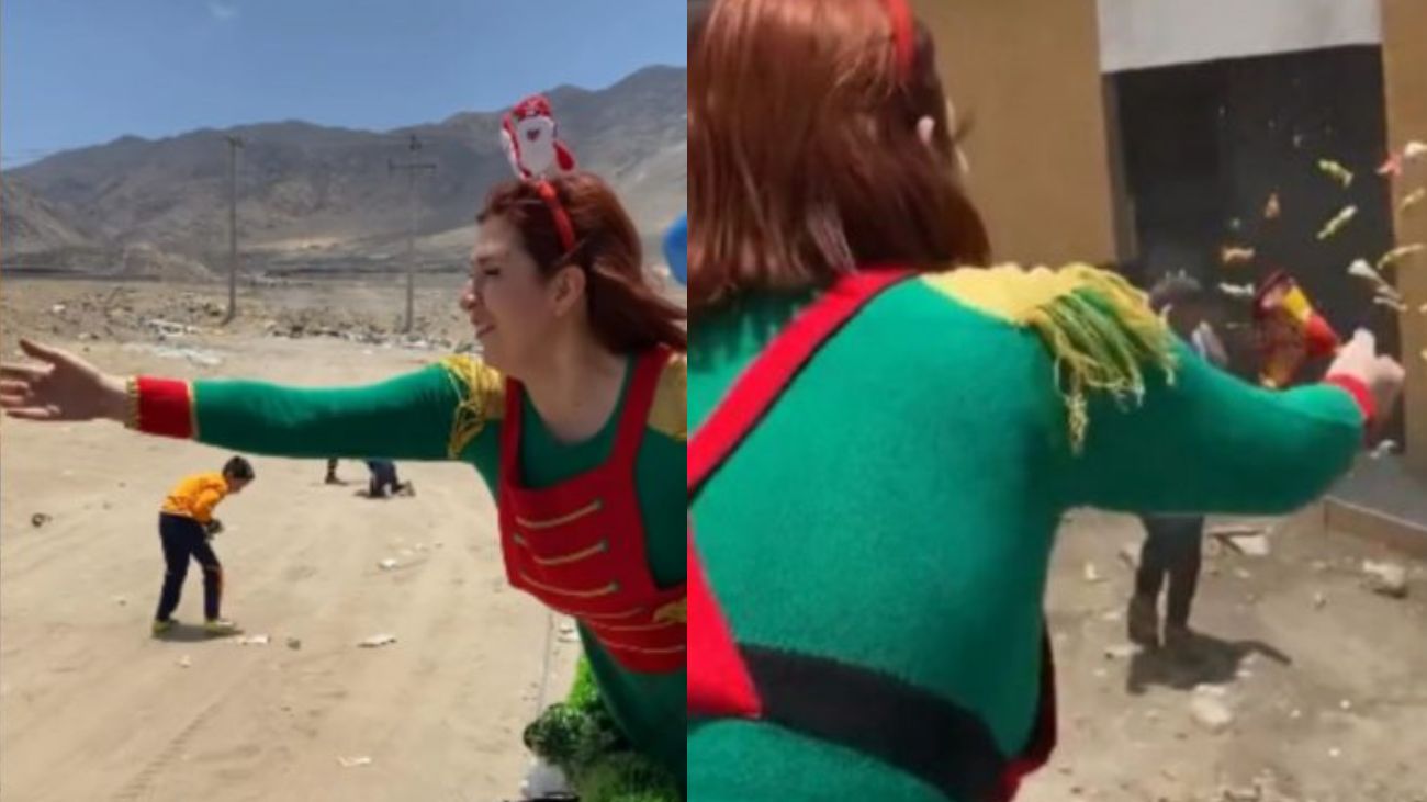 La diputada Catalina Pérez defiende tradición de repartir dulces en Antofagasta La diputada Catalina Pérez defiende tradición de repartir dulces en Antofagasta