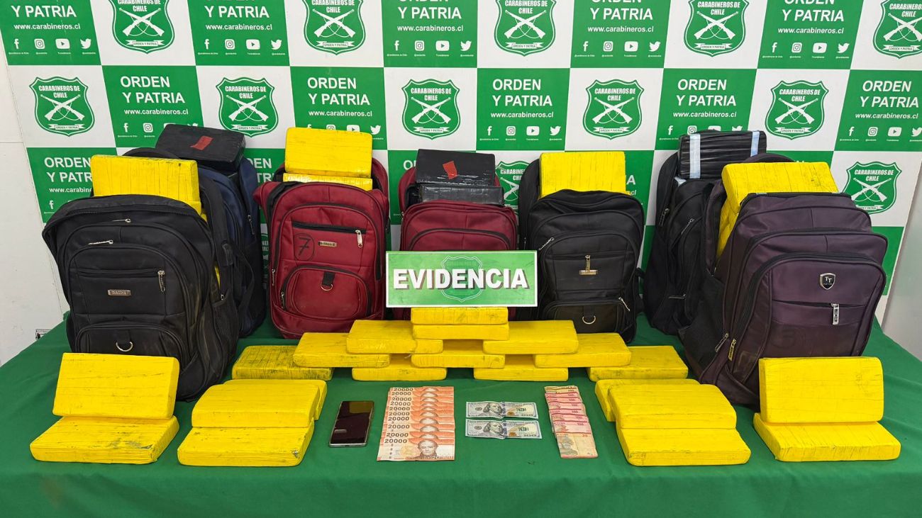 Formalizan a ciudadano boliviano con 127 kilos de drogas en Antofagasta