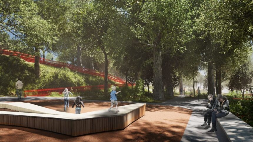 Construcción del Parque Urbano Las Ánimas en Valdivia avanza según lo previsto