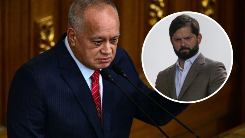 Fuertes acusaciones de Diosdado Cabello contra presidente chileno Gabriel Boric