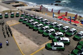 Entregan 32 nuevos vehículos policiales para seguridad en Valparaíso