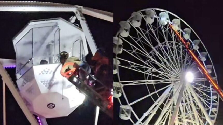 120 personas rescatadas tras quedar atrapadas en Rueda de la Fortuna