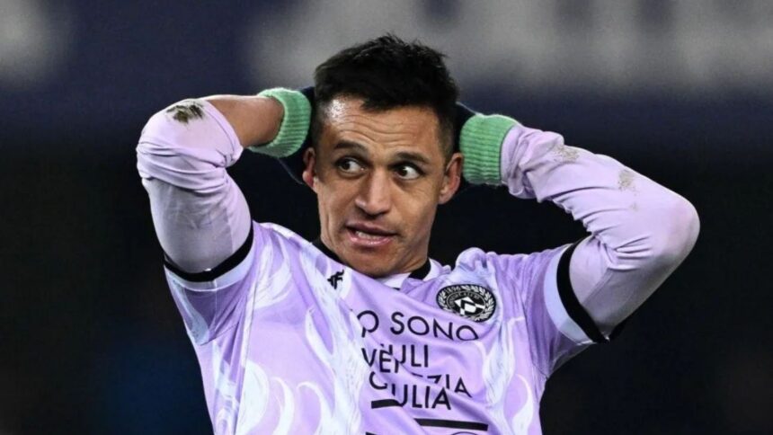 Alexis Sánchez enfrenta críticas y posibles cambios en Udinese