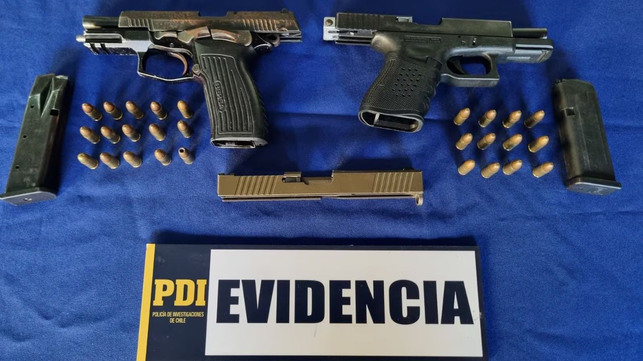 Descubren armas clave vinculadas al Tren de Aragua en Viña del Mar Descubren armas clave vinculadas al Tren de Aragua en Viña del Mar