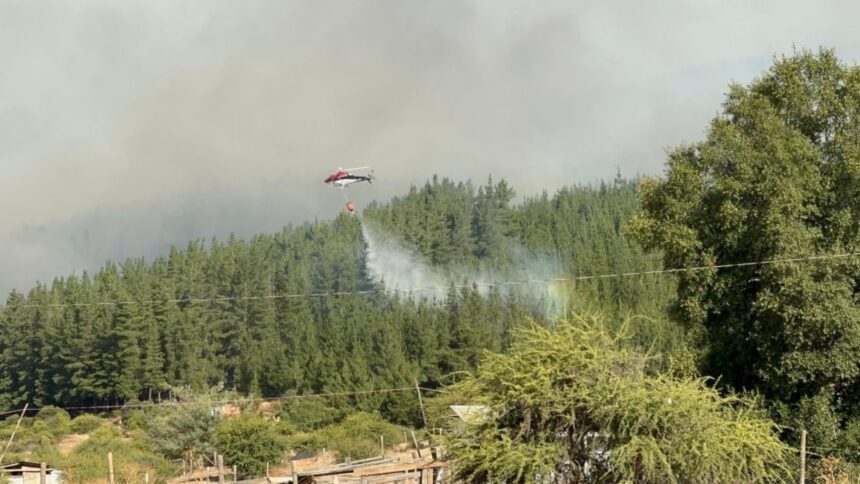 Actualización del incendio forestal en San Javier: alerta roja en vigor