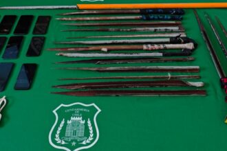 Incautaciones de armas y celulares en Centro Penitenciario de San Antonio